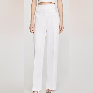 Sandro Cream and White Trousers